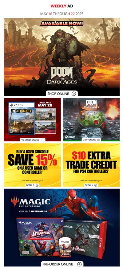 GameStop Flyer May 16 to 22