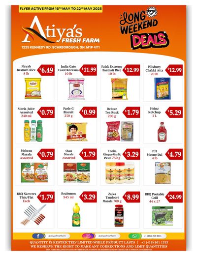 Atiya's Fresh Farm Flyer May 16 to 22