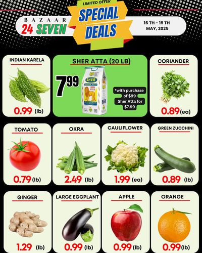 Bazaar 24 Seven Flyer May 16 to 19