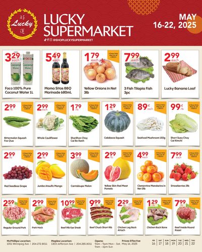 Lucky Supermarket (Winnipeg) Flyer May 16 to 22