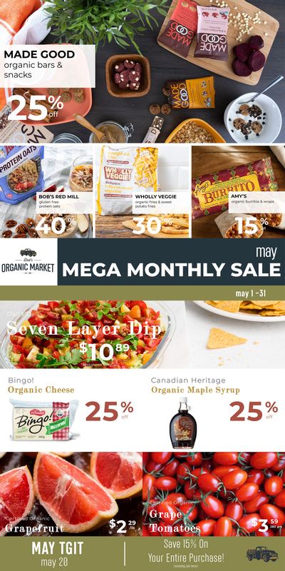 Dad’s Organic Market Monthly Flyer May 1 to 31