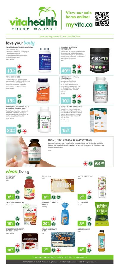 Vita Health Fresh Market Flyer May 8 to 28 Vita Health Fresh Market Flyer May 8 to 28