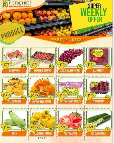 Pistachios Supermarket Flyer May 16 to 21