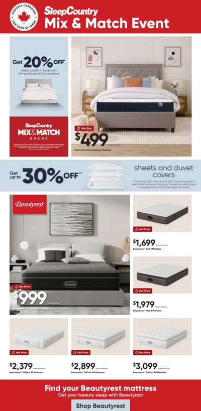 Sleep Country Flyer May 21 to June 2 Sleep Country Flyer May 21 to June 2