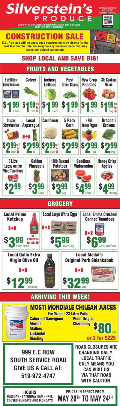 Silverstein's Produce Flyer May 20 to 24