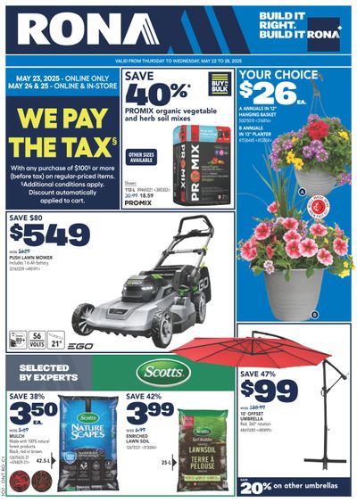 Rona & Rona+ (ON) Flyer May 22 to 28