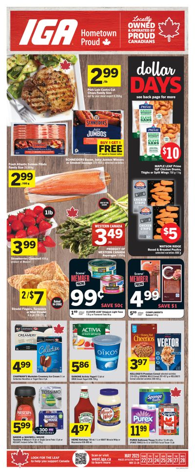 IGA (West) Flyer May 22 to 28