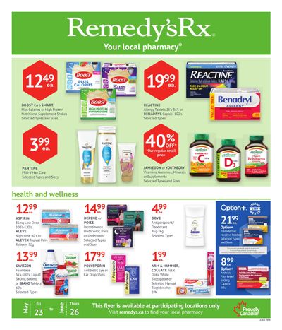Remedy's RX Monthly Flyer May 23 to June 26 Remedy's RX Monthly Flyer May 23 to June 26