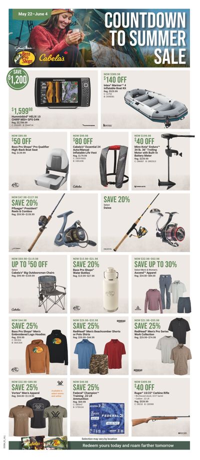 Cabela's Flyer May 22 to June 4