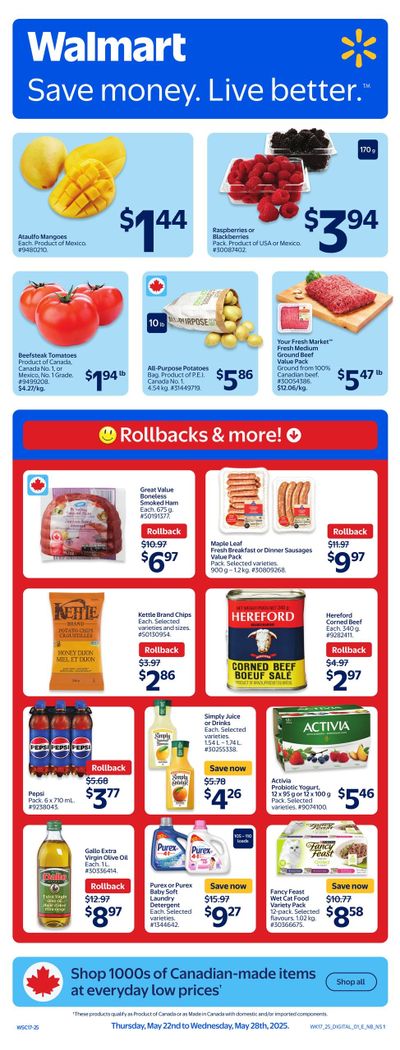 Walmart (Atlantic) Flyer May 22 to 28