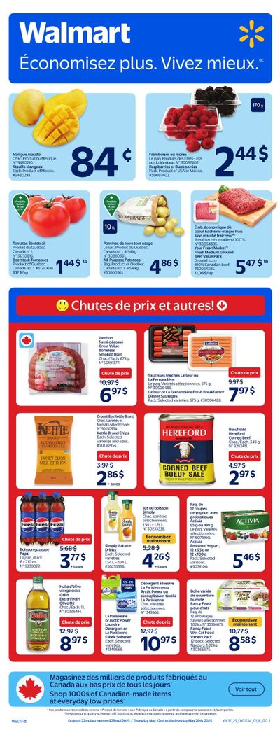 Walmart (QC) Flyer May 22 to 28