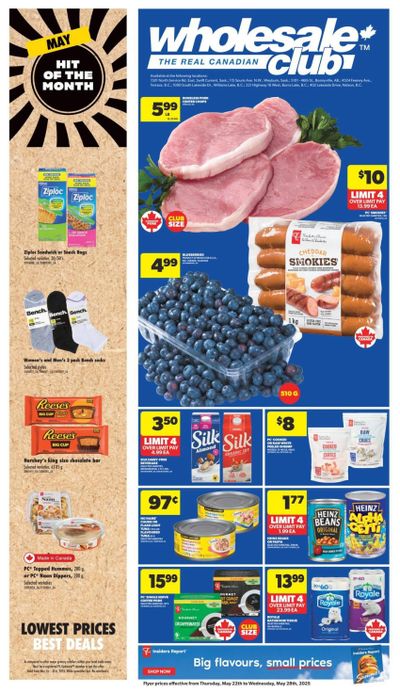 Real Canadian Wholesale Club Flyer May 22 to 28