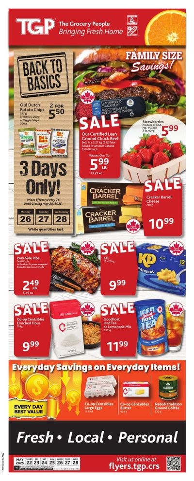 TGP The Grocery People Flyer May 22 to 28
