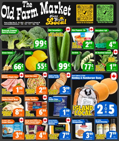 The Old Farm Market (Duncan) Flyer May 22 to 28