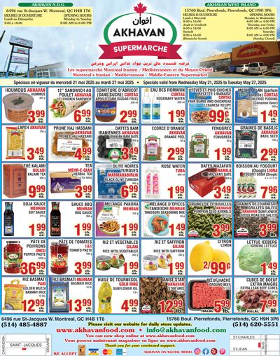Akhavan Supermarche Flyer May 21 to 27