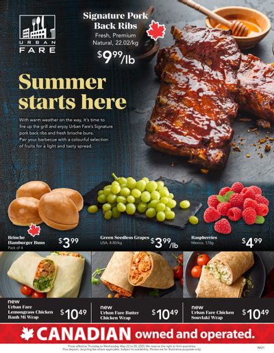 Urban Fare Flyer May 22 to 28