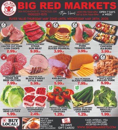 Big Red Markets Flyer May 22 to 28 Big Red Markets Flyer May 22 to 28