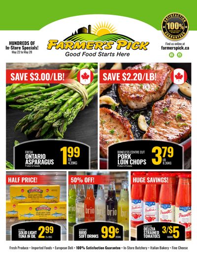 Farmer's Pick Flyer May 22 to 28