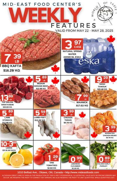 Mid-East Food Centre Flyer May 22 to 28