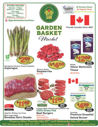 The Garden Basket Flyer May 22 to 28