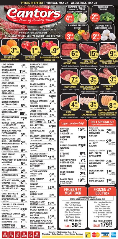 Cantor's Meats Flyer May 22 to 28 Cantor's Meats Flyer May 22 to 28
