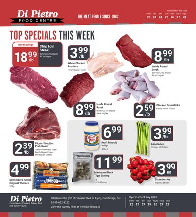 Di Pietro Food Centre Flyer May 22 to 28
