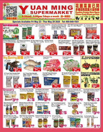 Yuan Ming Supermarket Flyer May 23 to 29 Yuan Ming Supermarket Flyer May 23 to 29