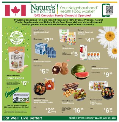 Nature's Emporium Bi-Weekly Flyer May 22 to June 4