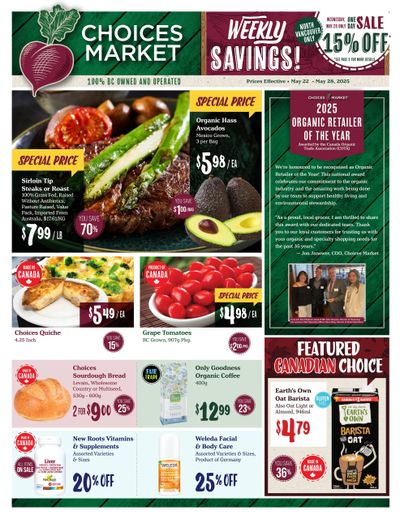 Choices Market Flyer May 22 to 28