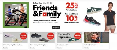Sport Chek Canada Friends & Family Event Sale: Save 25% on Regular Priced Items + Extra 10% off Sale & Clearance Using Promo Code Sport Chek Canada Friends & Family Event Sale: Save 25% on Regular Priced Items + Extra 10% off Sale & Clearance Using Promo Code