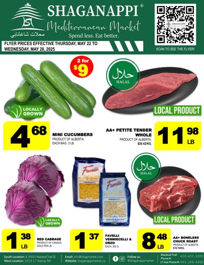 Shaganappi Mediterranean Market Flyer May 22 to 28
