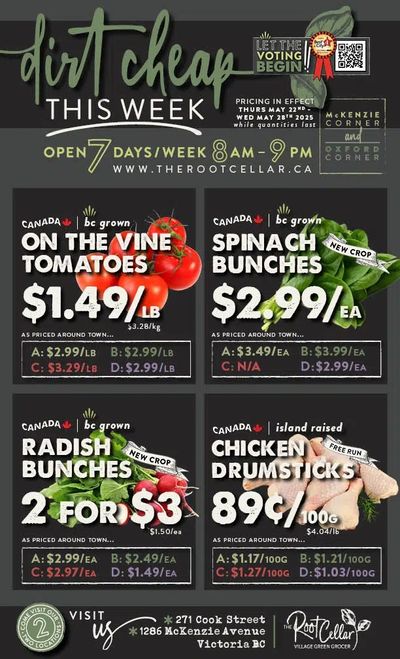 The Root Cellar Flyer May 22 to 28 The Root Cellar Flyer May 22 to 28