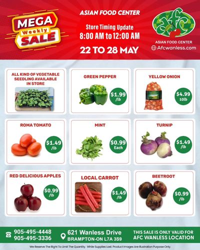 Asian Food Centre (Wanless Dr.) Flyer May 22 to 28
