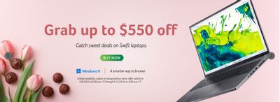 Acer Canada: Save up to $550 on Swift Laptops, up to 30% off AOPEN Monitors + More Acer Canada: Save up to $550 on Swift Laptops, up to 30% off AOPEN Monitors + More