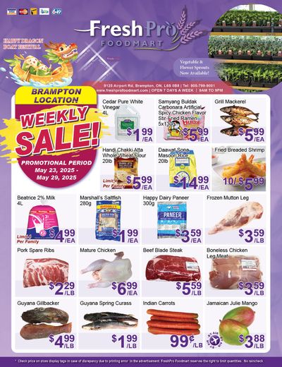 FreshPro Foodmart (Brampton) Flyer May 23 to 29