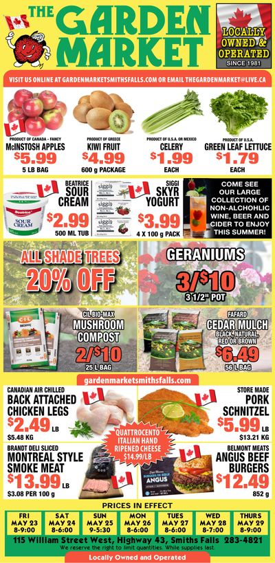 The Garden Market Flyer May 23 to 29