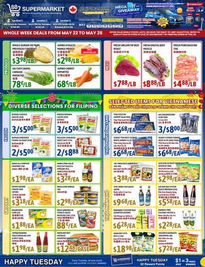 88 Supermarket Flyer May 22 to 28
