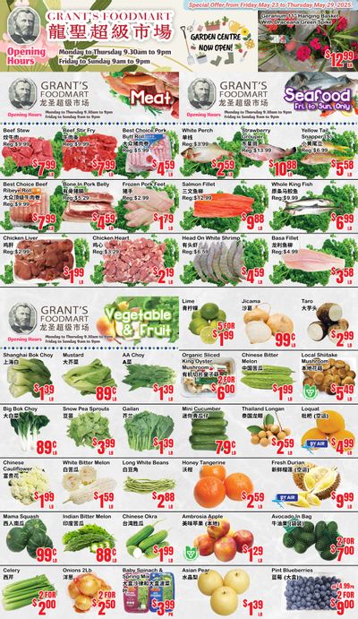 Grant's Food Mart Flyer May 23 to 29