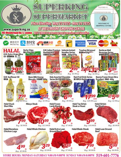 Superking Supermarket (London) Flyer May 23 to 29