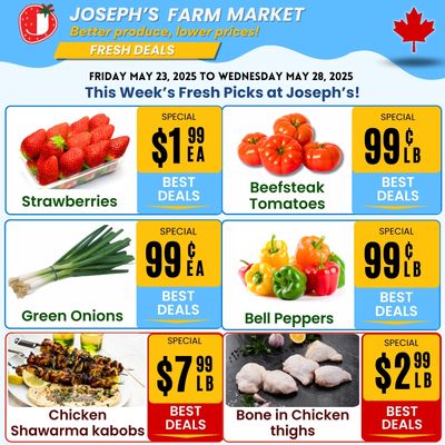 Joseph's Farm Market Flyer May 23 to 29