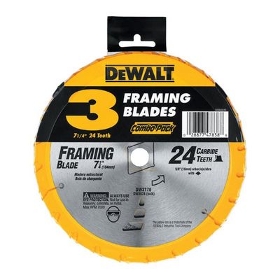 DEWALT Construction 7-1/4-in 24-Tooth Circular Saw Blade On Sale for $20.99 (Save $21.00) at Lowe's Canada      