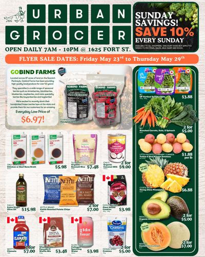 Urban Grocer Flyer May 23 to 29