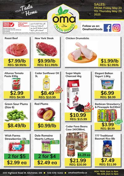 Oma Fresh Foods Flyer May 23 to 29