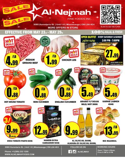 Alnejmah Fine Foods Inc. Flyer May 23 to 29
