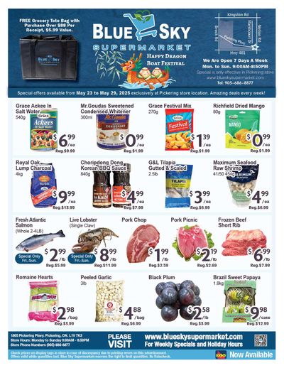 Blue Sky Supermarket (Pickering) Flyer May 23 to 29