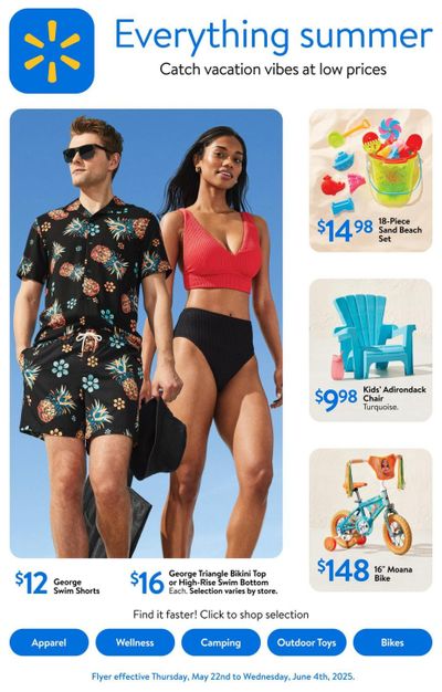 Walmart Everything Summer Flyer May 22 to June 4 Walmart Everything Summer Flyer May 22 to June 4