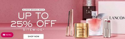 Lancôme Canada Super Brand Week Special Offers: Save 25% off Sitewide + FREE Gift With Purchase + More