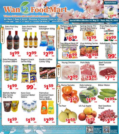 Wan 2 Food Mart Flyer May 23 to 29