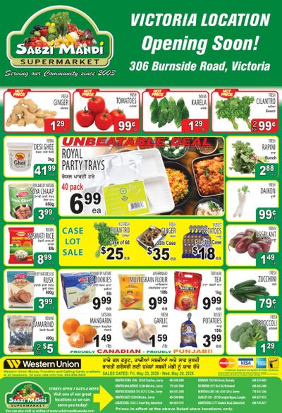 Sabzi Mandi Supermarket (Lower Mainland) Flyer May 23 to 28