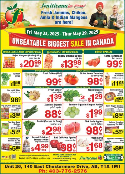 Fruiticana (Chestermere) Flyer May 23 to 29